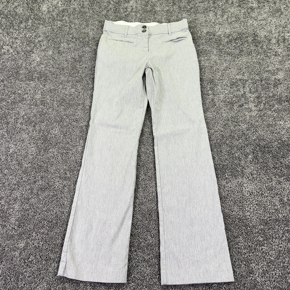 Maurices Pants Womens Small Short Gray Ponte Dress Straight Stretch Casual Work